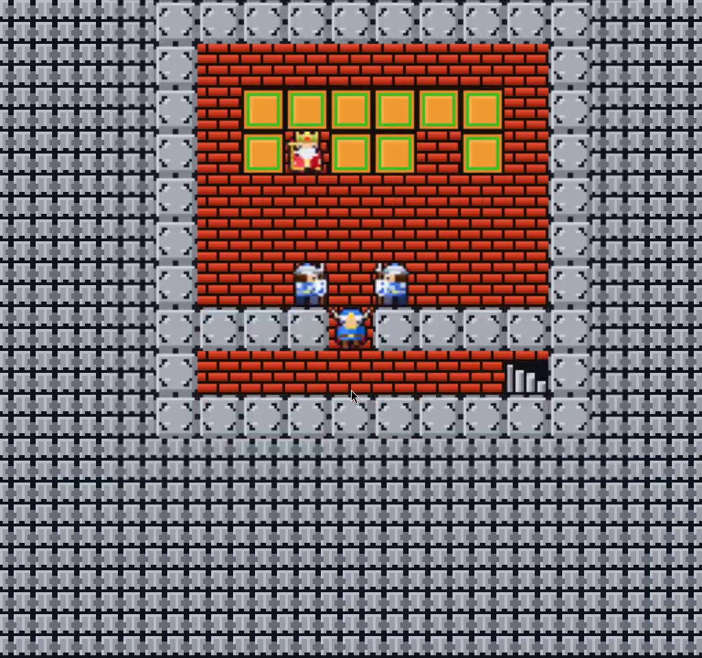 Throne room with the gate open