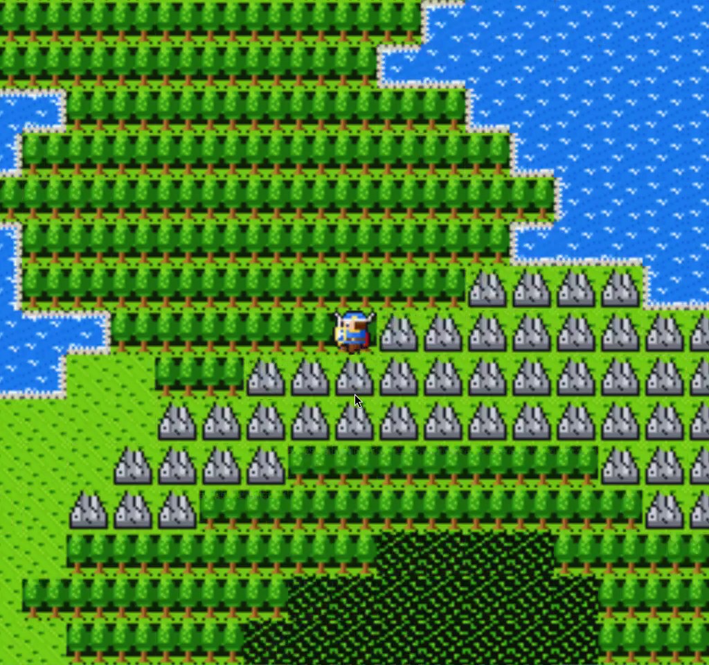 Overworld coast and forest
