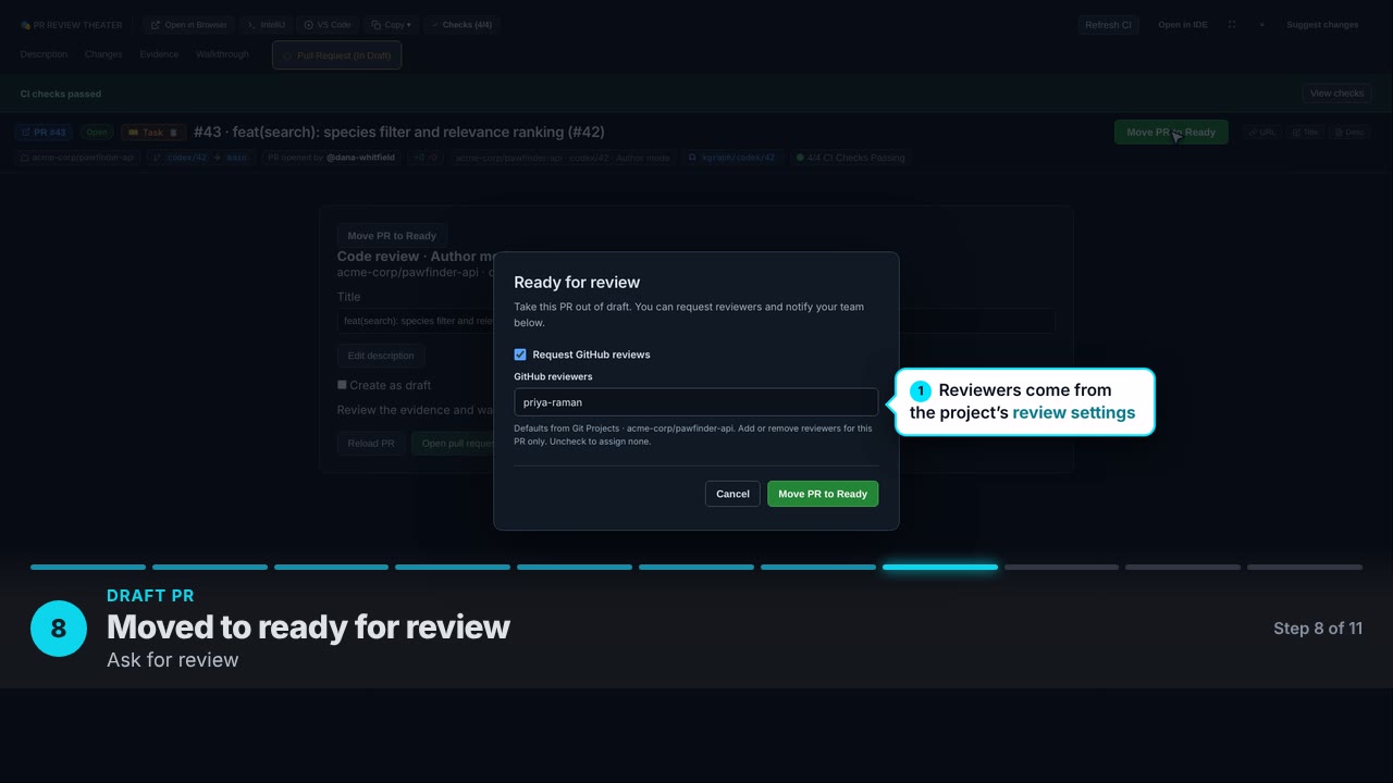 Moved to ready for review. Ask for review