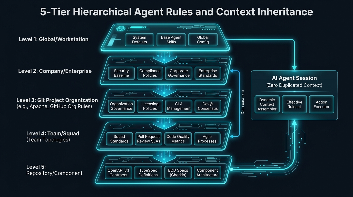 Git Organization Policy and Agent Rules Inheritance
