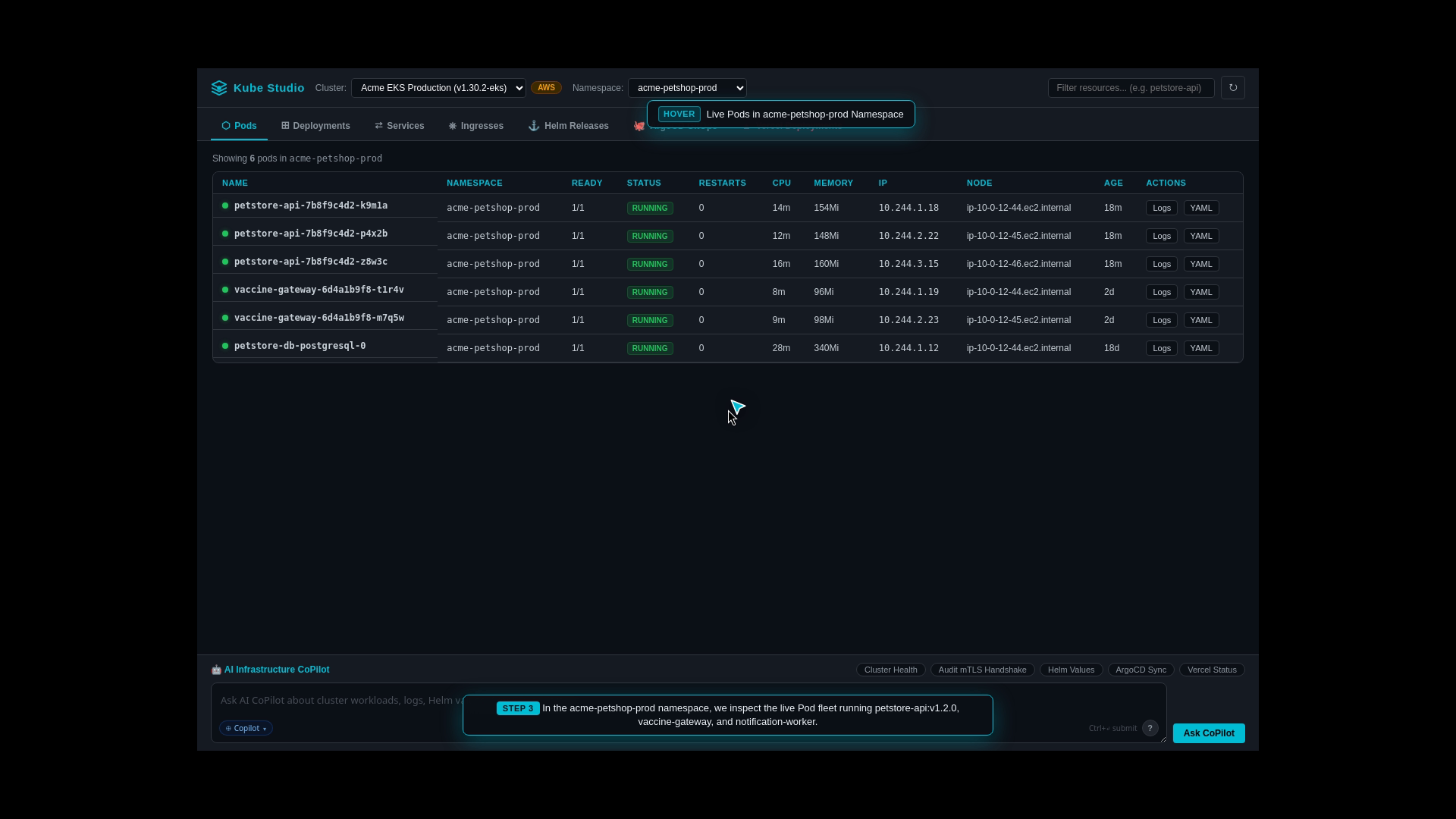 Live Logs