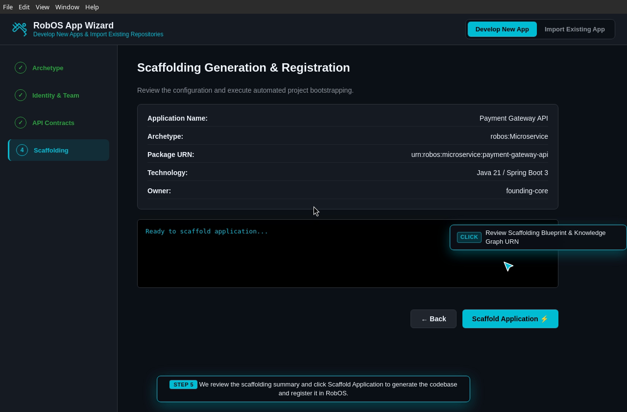 Scaffolding Blueprint Preview