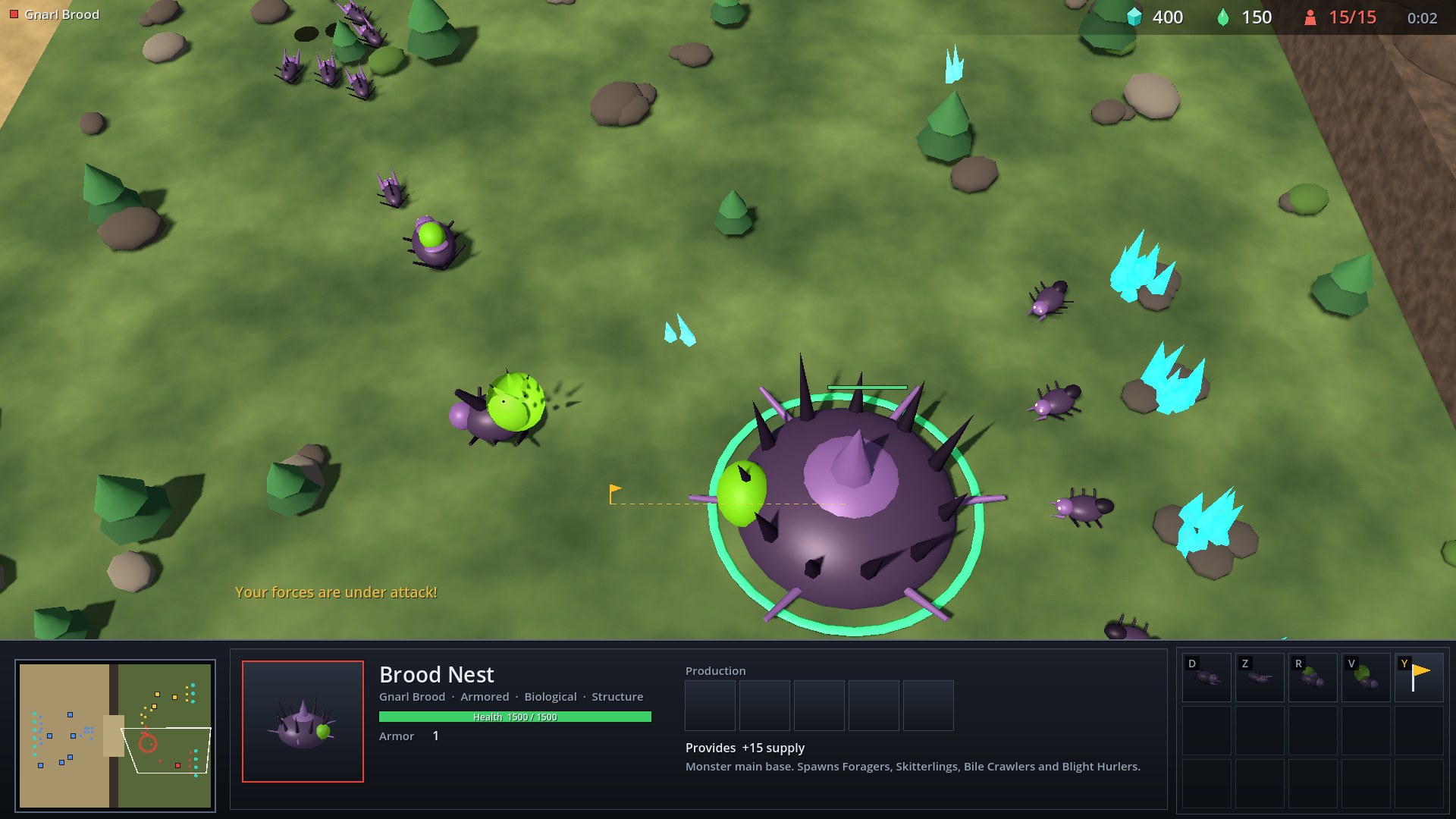 The Brood Nest with its Foragers and crystal fields